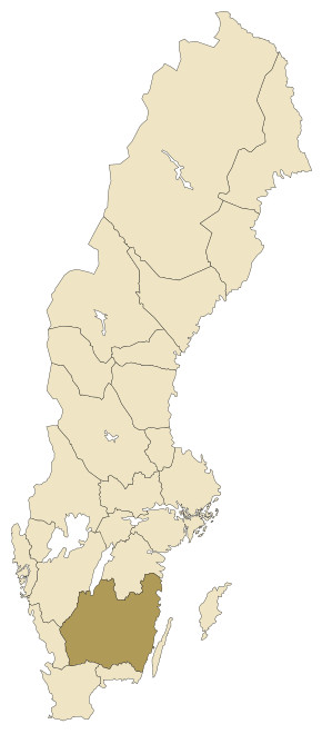 Småland auf der Karte